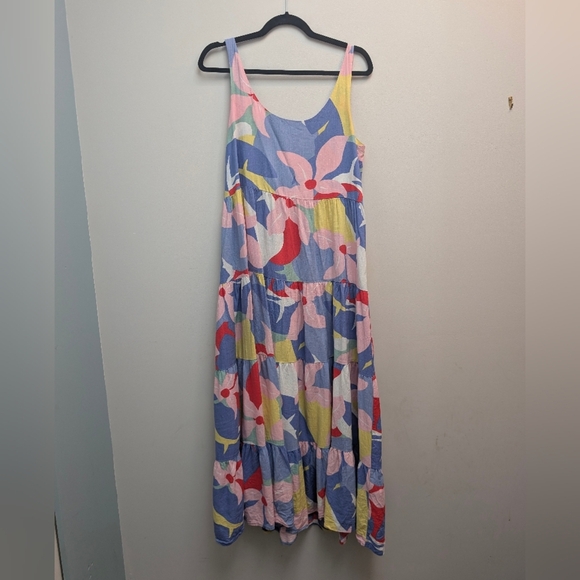 Charlize Dress Colorful Floral Midi Dress - Picture 3 of 5